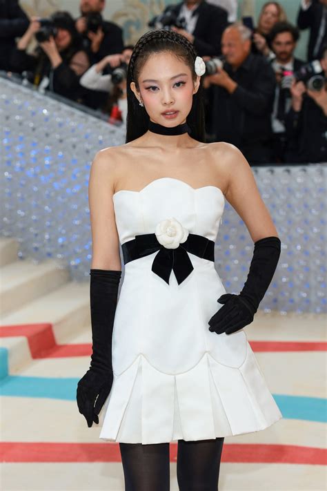 jennie kim chanel dress|jennie black and white outfit.